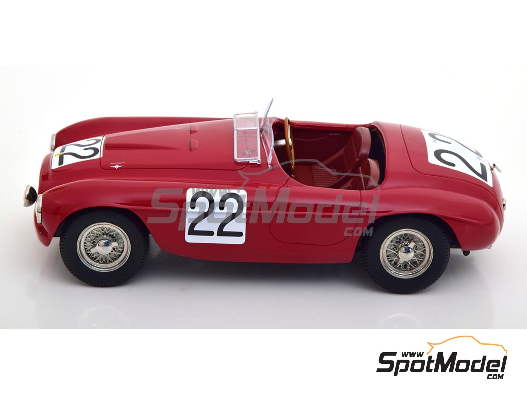 Ferrari 166 MM - 24 Hours Le Mans 1949. Diecast model car in 1/18 scale  manufactured by KK Scale (ref. DIE-59891, also 4260699760838 and KKDC180913)